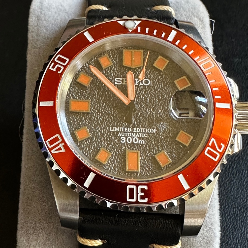 Seiko Limited Edition Orange and Black Watch